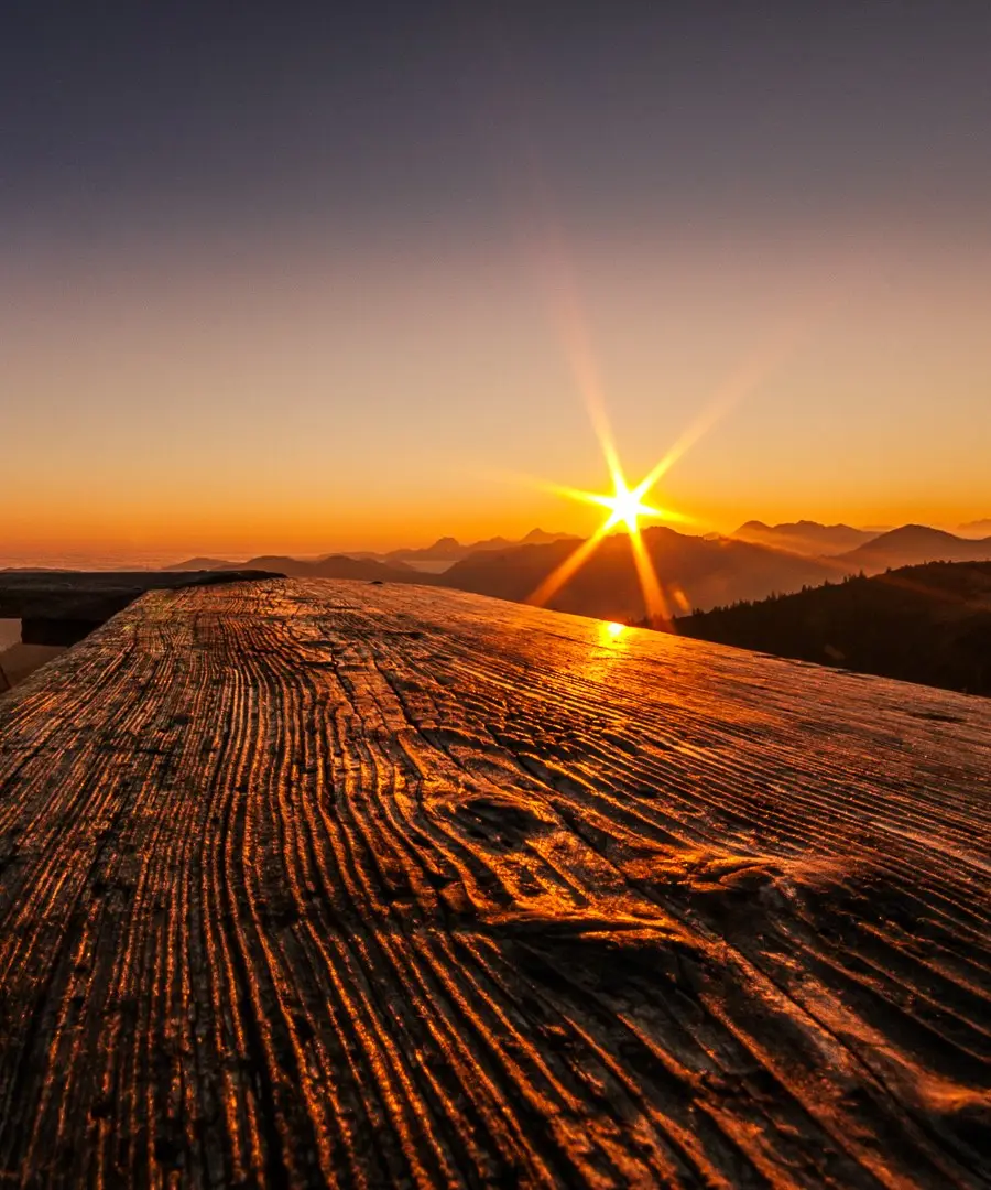 Sunrise over the mountains